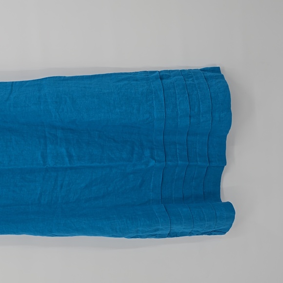 Flax Blue Linen A-line Linen Dress Women's Size S - Picture 3 of 8